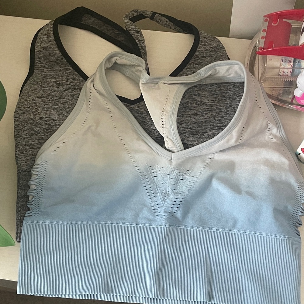 Pink sports bras